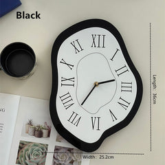 Yickyue CuteLife Nordic Acrylic Blue Large Wall Clock Living Room Home Decoration Clock Stylish Desktop Silent Modern Design Wall Clock