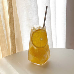Lovely Breakfast Cup Creative Style Restaurant Glass Cup Drink Cup Transparent Soda Drink Bubble Water Juice Ice Coffee Cup