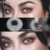 YICKYUE - Natural Colored Contact Lenses 2pcs Gray Color Contacts for Eyes Cosmetic Yearly Beautiful Pupils Colorful Contact Lens