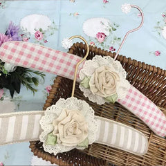 YICKYUE - Clothes Hanger Lace Flower Wardrobe Decorative Clothes Hook Clothing Store Pink Bow Hangers Home Decor Clothes Drying Hangers