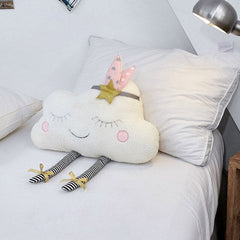 New Arrival Ins Kawaii Cloud Plush Pillow Stuffed Cartoon Soft Cloud Toy Cushion Grils Home Decor Birthday Gift For Children