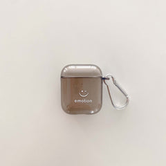 Emotion cute smiley silicone case for apple air pod 3 pro earphone cases for airpods 2/1 cover couple shell charging box