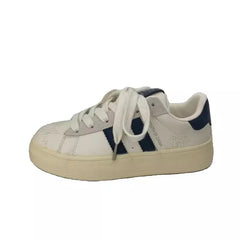 YICKYUE - Women's Casual Board Shoes New Soft Bottom Non-slip Comfortable Casual Shoes Retro Hundred with Thick Bottom Small White Shoes