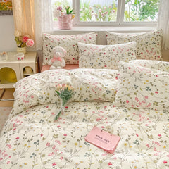 YICKYUE - Duvet Set Three Sets, 1 Duvet Cover And 2 Pillowcases Soft Skin Bedding, Bless The Duvet Cover Suitable for Master Bedroom And Guest Room, Room Decoration And Accessories, Safe Fabrics for Four Seasons Comfort, Ho