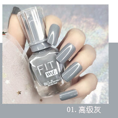 New product nail polish free baking quick-drying white nude color non-tearable set 36 color transparent nail polish beauty