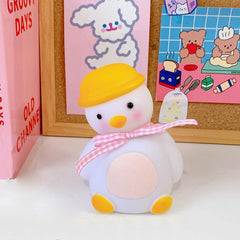 W&G Ins Bedroom Girl LED Night Light Cute Little Duck Room Bedside Lamp Decoration Dormitory New Creative Gift