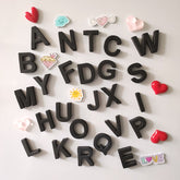 169Pcs Magnetic Creative Letter Stickers Simple Magnetic Refrigerator Magnets Creative Black and White Letters