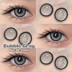 YICKYUE 1Pair Blue Green Contact Lenses with Diopter Yearly Contacts New Colorcon Cosmetics Beauty Brown Eyes Makeup Pupils