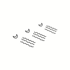 Cute Moon Design Fake Tattoo Adult Wrist Body Art Waterproof Temporary Tattoo Stickers For Men And Women