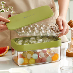 Ball Ice Tray Mold Ice Storage Spherical Ice Tray Ice Cube Mold Household Large-capacity Ice-making Container Ice Storage Box