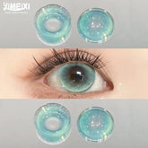 1 Pair Hot Sale colored contactLenses for Eyes Shiny colored Beautiful Pupils with Myopia 0~-8.00 Degree Korean Lenses