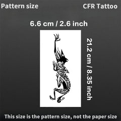 YICKYUE - Temporary Tattoos Ancient Totem Herbal Juice Tattoo Stickers Retro Gothic Fake Waterproof Lasting Tattoo Sticker Semi Permanent