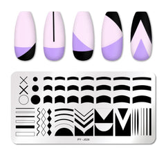 PICT YOU Christmas Festival Ginkgo Leaves Snowflake Pattern Nail Stamping Plates Nail Art Design Plate Stencil Stainless Steel