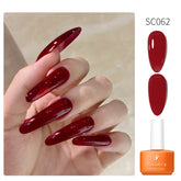YICKYUE - 7ml Jelly Gel Nail Polish Sheer Red Brown Soak Off UV/LED Nails Art Varnish For Manicure beautylux vernis semi permanent