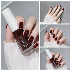 10ML Normal Nail Polishes Quick-Drying Free Baking Long Lasting Female Tasteless Nail Art Supplies Peel Off Nail Polish 2022 New