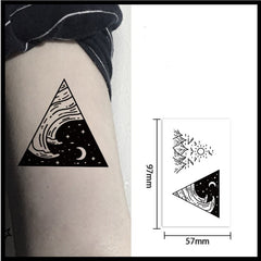 30pcs Black Fake Tattoo Stickers for Men Women Arm Body Arm Art Grimace Feather Temporary Tattos Waterproof Dark Tatoos Dacals