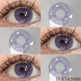 YICKYUE Purple Color Contact Lenses For Eyes Natural Eye Brown Color Lens Cosmetic Soft Eye Lenses Beauty Pupils Colored Lenses