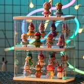 Acrylic LED Storage Box Double Layer Figures Collectible Display Box Ornaments Decoration Showcase Perfume Cosmetics Container