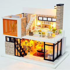 DIY Doll House Wooden Doll Houses Miniature Dollhouse Furniture Swimming Pool Kit Building villa Toy for children Christmas Gift