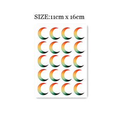 Waterproof Temporary Tattoo Sticker Gradient Moon Design Body Art Fake Tattoo Flash Tattoo Chest Female