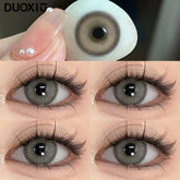 YICKYUE - 2pcs Color Contact Lenses With Diopter Beauty Pupil Amber Grey Natural Color Lens Purple Contact Free Fast Shipping