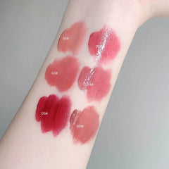 Yickyue Purple Water Gloss Lip Glaze Watery Moisturizing Lipstick Non-stick Cup Paste Lip Tint Ice Rose Liquid Lipstick Lips Makeup