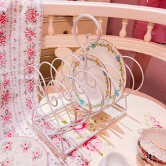 YICKYUE - Kitchen Accessories heart-shaped Bowl Dish Storage Rack Holder Single Layer Bowls Dishes Drain Rack Organizer in Kitchen