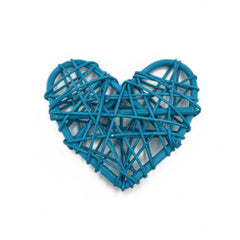 YICKYUE - 100pcs 5cm Heart Shaped Natural Rattan Hanging Ornaments, Hearts Wicker Ball for Valentine's Day Wedding Party Decor Vase Filler