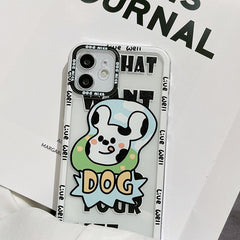 Nice dog phone case for iphone 11 12 mini pro max xsmax 8 plus x 7 xr cute cartoon animal original cases shell cover capa