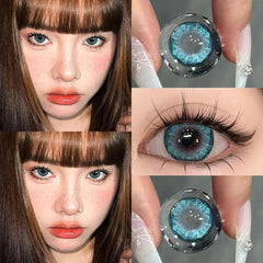 YICKYUE Graded 1pair Color Contact Lenses Diamond Series Softlens 14.4mm