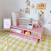 YICKYUE - Student Dormitory Desktop Storage Computer Increase Height Frame Girl's Desk Learning Office Supplies Sorting and Storage Tools