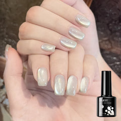 YICKYUE - 8ML Magnetic Cat Eye Gel Nail Polish Crystal Glassy Romantic Soak Off UV LED Gel Moonlight for Holiday DIY Art Party Birthday