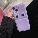 Macaron Funny monster Candy Color Phone Case For iphone 13 12 11 Pro XS MAX X XR Quicksand Eyes Girl Cover Soft Silicone Coque