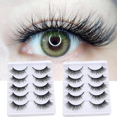 Yickyue Natural False Eyelashes 3D Eyelash Extension Volume Fake Eyelashes Reusable Lengthen Waterproof Makeup Tools Daily Korean Makeup
