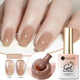 YICKYUE - 15ml Jelly Nude Gel Nail Polish Translucent Color Gel Polish Semi Permanent UV Gel Nail Art Soak Off Gel Varnish Autumn