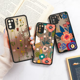 Vintage Flower Case For OPPO A54 A74 A15 A3S A52 A72 A92 A53 A32 A7 A5S A12E A8 A31 A5 A9 2020 A91 A93 A94 A95 Case Shockproof