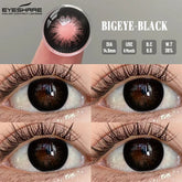 1 Pair NEW Colored Pupils Makeup Black Color Contact Lenses Beauty Women Colored Pupils Cosmetic Black Natural Pupils