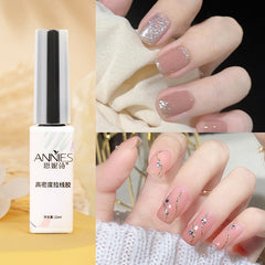 12ml High Density Reflective Glitter Gel Nail Polish for UV/LED Nails Polish DIY Paint Drawing Nail Art Gel Polish Line Brush
