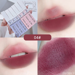 Yickyue 1pc Lip Gloss Matte Lipstick Children's Paradise Series Long Lasting Lip Tint Waterproof Silky Lipgloss Sexy Lip Makeup Cosmetic