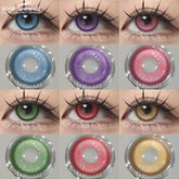 1Pair Hallowee Contact Lenses for Eyes Cosplay Lenses Anime Lenses Anime Accessories Lenses Purple Lenses Pink Eye Lens