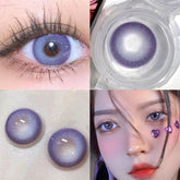 YICKYUE Blue Purple Color Contact Lenses Softlens for Eyes Lenses Cosmetic Eyecontacts with Myopia Fast Shipping