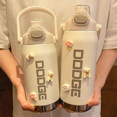 Yickyue 950ml/1200ml Large Capacity Vacuum Flask Thermos Water Bottle Stainless Steel Tumbler Insulated Cup Outdoor Sports Travel Kettle