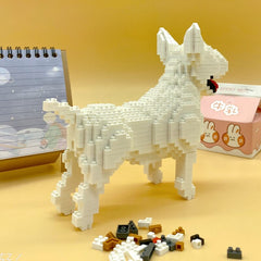 Balody 18245 American Pit Bull Terrier Dog Animal Pet 3D Model DIY Mini Diamond Blocks Bricks Building Toy for Children No Box