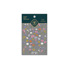 1pc Hawaiian Plumeria Nail Art Stickers Embossed Sunflower 5D Adhesive Slider Sticker Frangipani Flowers Nail Art Decorations