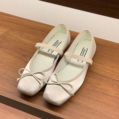 YICKYUE - Spring New Candy Color Women Flat Shoes Fashion Round Toe Ladies Elegant Mary Jane Shoes Soft Ballerina Shoes New Woman