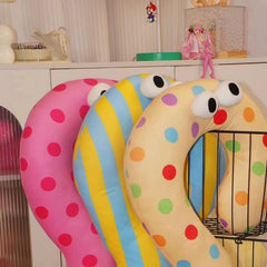 YICKYUE - 95cm Cartoon Question Mark Dopamine U-shaped Neck Pillow Creative Kawaii Polka Dot Home Sofa Bedroom Soft Cushion Children Gift