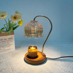 YICKYUE - American Design Table Lamp Smokeless Temperature Regulating Retro Night Light Aromatherapy and Wax Melting Lamp