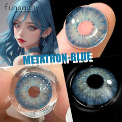 YICKYUE - 1pair Puplis Color Contact Lenses for Eyes Natural Blue Lenses Korean Eye Lenses 14.5mm Pupils Contacts Free Shipping