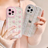Fashion Aesthetic cute Rose Flower Transparent Protect soft case for iphone 13 12 11 Pro Max X XR XS MAX 7 8 Plus clear cover