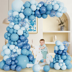 YICKYUE - Blue Pink Balloon Garland Arch Kit Wedding Birthday Party Decoration Kids 1st Birthday Ballon Baby Shower Confetti Baloon
